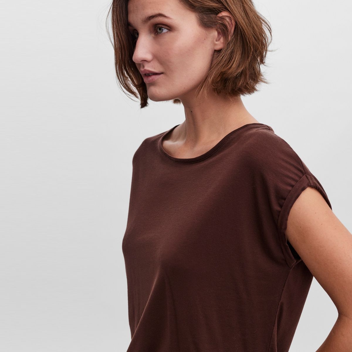 VERO MODA - Polera Lisa Manga Corta Mujer Vero Moda