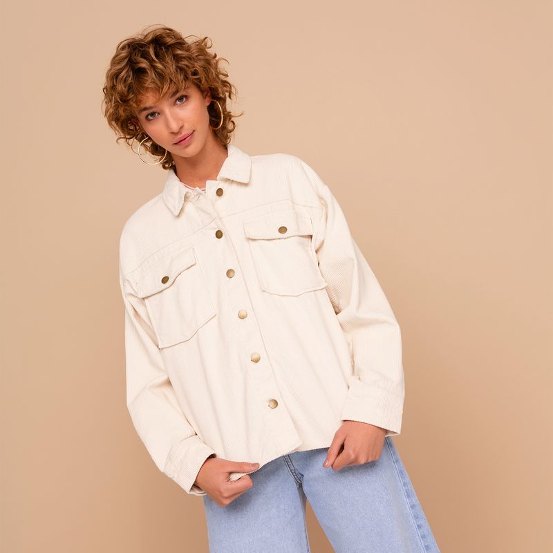 VERO MODA - Chaqueta Tipo Sobrecamisa Mujer