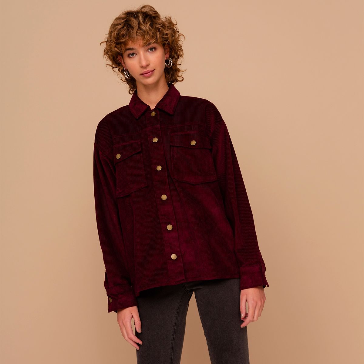 VERO MODA - Chaqueta Tipo Sobrecamisa Mujer