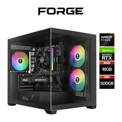 FORGE - PC GAMER - AMD Ryzen 5 5500 - RTX 3050 6GB - RAM 16GB DDR4 - SSD M.2 500GB - Powered by Asus