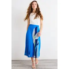 IO - Falda Larga Mujer Azul