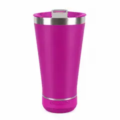 GENERICO - Termo Vaso Térmico 18cm Parlante Bluetooth Con Destapador
