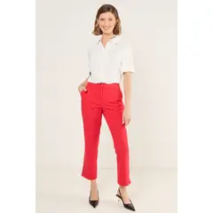 MA GRIFFE - Pantalon Mujer Rojo