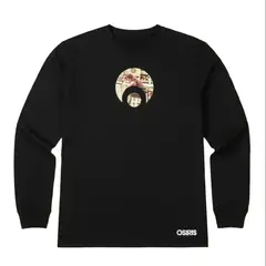 OSIRIS - Polera Hombre Manga Larga Swan Negro