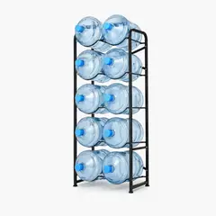 DALI - Estante Organizador Rack 10 Botellones Bidones Agua 20lts Metal