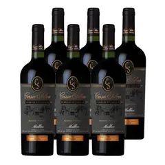 CASA SILVA - 6x Vinos Reserva Privada Malvec 750 cc