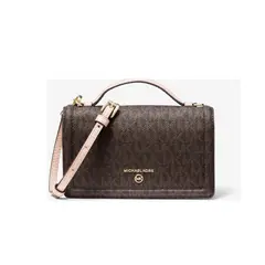 MICHAEL KORS - Jet Set Charm Small Top-handle Phone Crossbody (brown/softpink)