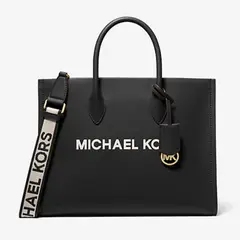 MICHAEL KORS - Mirella Medium Pebbled Leather Tote Bag