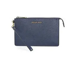 MICHAEL KORS - Michael 'medium Daniela' Leather Wristlet Admiral