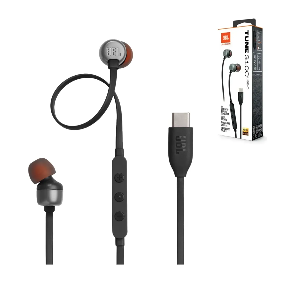 JBL - Audífonos con cable Tipo C - In Ear JBL Tune 310C
