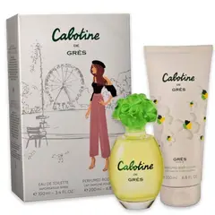 PARFUMS GRES - Perfume Gres CABOTINE EDT en aerosol y loción corporal, 100 ml, 200 ml