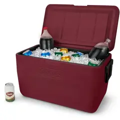 COLEMAN - Cooler Chiller Capacidad 48 QT / 46 Lt Rojo Burdeo