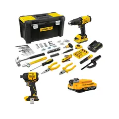 STANLEY - Kit Taladro Perc. SCD712 + Atornillador Impac. SBI811 BL