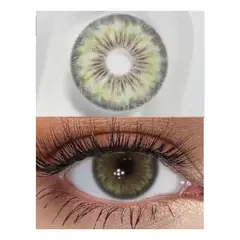 GENERICO - Lentes De Contacto Cosméticos Aspecto Natural Sin Graduación Cleopatra green