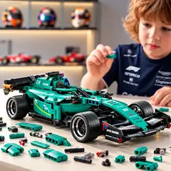 IPLAY - Auto Armable Formula 1 De 452 Piezas Bloques de Construccion Verde Turquesa