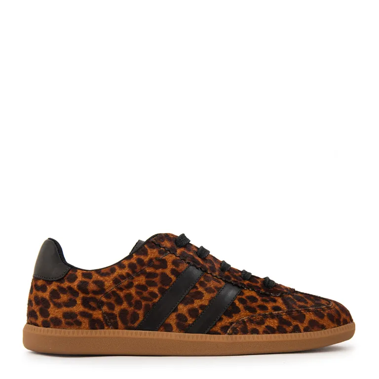 Zapatilla liu cuero camel