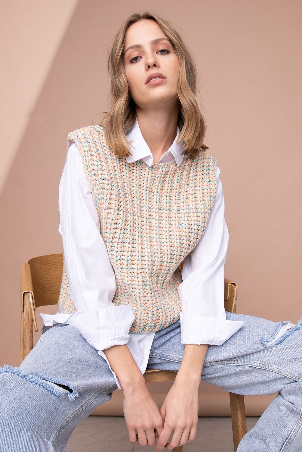 FREE PEOPLE - Chaleco Sin Mangas Mujer