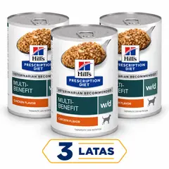 HILLS - X3 Prescription Diet Alimento Húmedo Pollo 370g Cu
