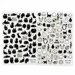 IMBODEX - Sticker para uñas gatitos gato diseño unico