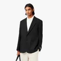 LACOSTE - Blazer Hombre Relaxed Fit Negro
