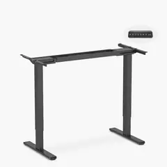 FORM OFFICE - Base Acero Cosmo 120-200 Dual Eléctrico Lite Negro Form