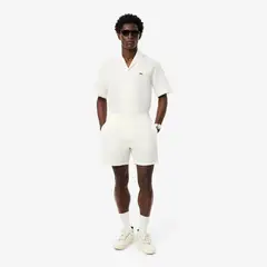 LACOSTE - Short Hombre Texturados Livianos Blanco