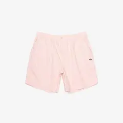 LACOSTE - Short Hombre Relaxed Fit Lightweight Gabardina Rosa