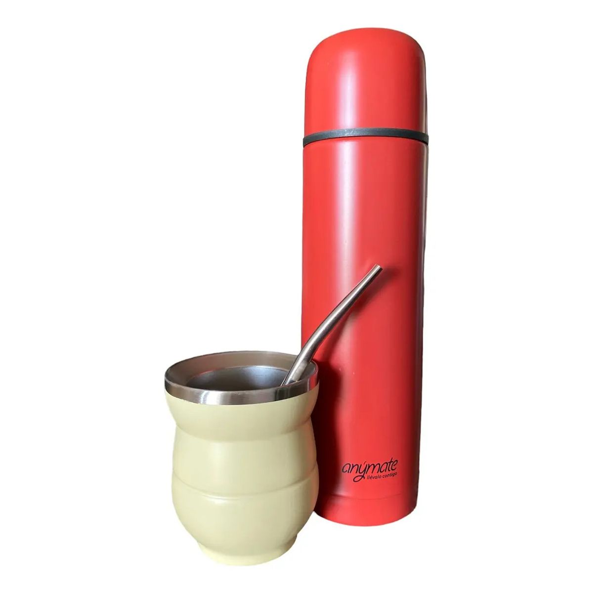 ANYMATE - Set De Mate + Termo Bala Mate Anymate Matero Colores
