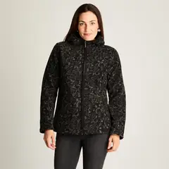LORENZO DI PONTTI - Polerón Polar Negro Estampado Con Detalles En Suede