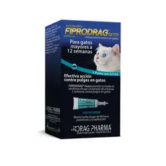 DRAG PHARMA - FIPRODRAG GATO, PIPETA PULGAS Y GARRAPATAS