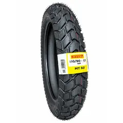 PIRELLI - Neumático Moto MT60 110/90-17 TT Multiproposito Trasero