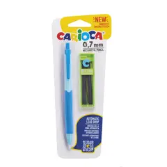 CARIOCA - Portaminas 0,7 mm con Estuche de Minas de Repuesto