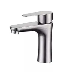 GENERICO - Llave Grifería Lavamanos Simple Baño Plateado Frio Caliente Tap 11