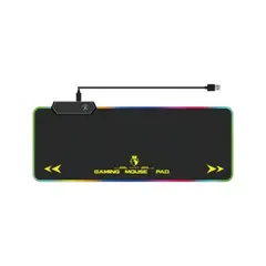 GENERICO - Mouse Pad Gamer RGB XL 80x30 cm Antideslizante S4000 Negro