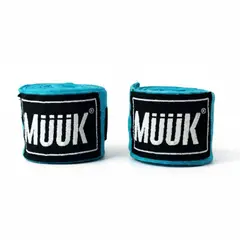MUUK - VENDA PARA LAS MANOS PROTECCION COMBATE ARTES MARCIALES BOXEO CYAN