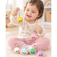 MYLHOGAR - Pack x12 Llaveros Teclado Dumpling Juguete Antiestrés Sensorial