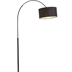 WANT - Lámpara De Pie E27 Metal Pantalla Negro