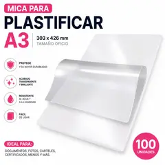 GENERICO - Micas para Plastificar A3 · 100
