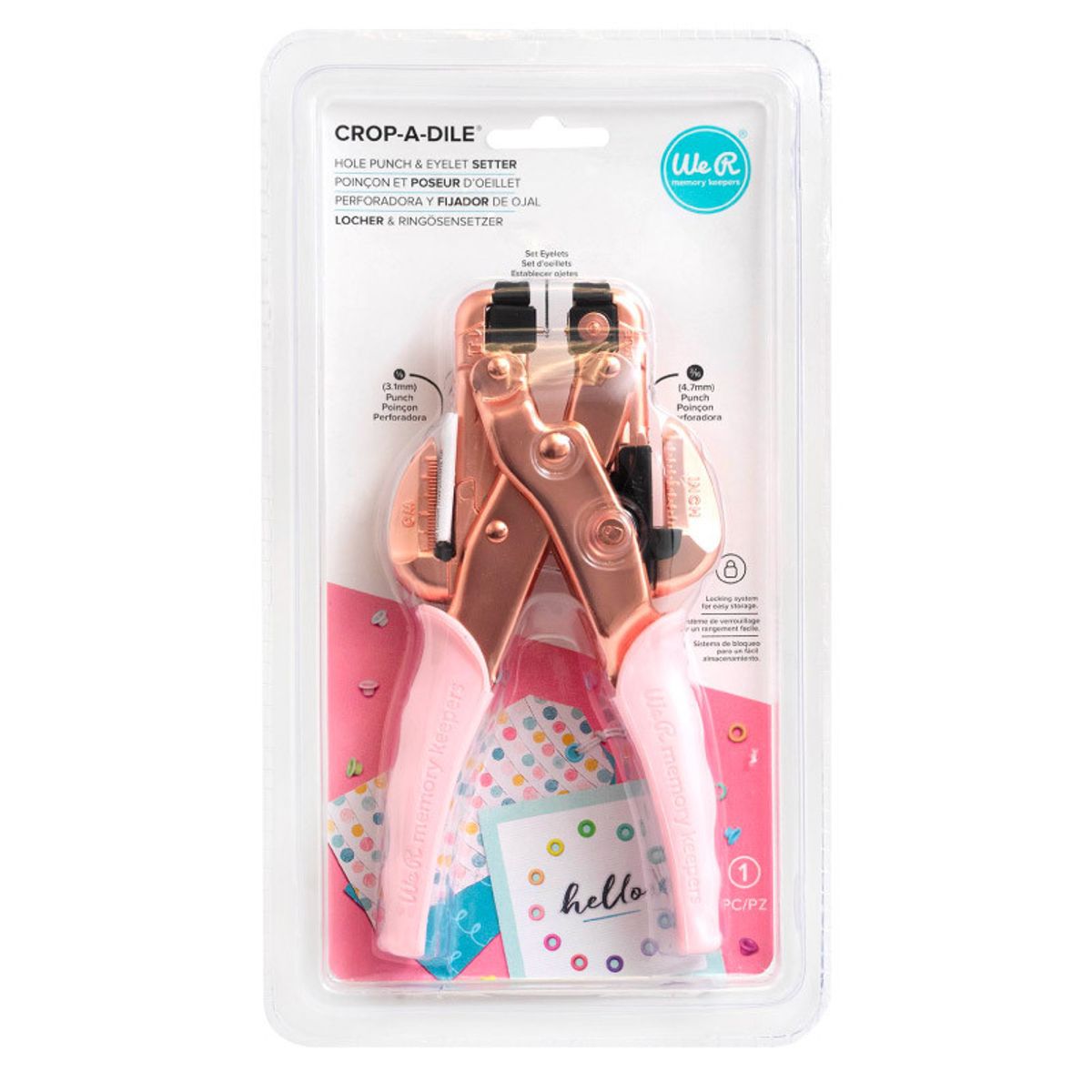WE R MEMORY KEEPERS - Ojetilladora Crop A Dile We R Memory Keepers Rosegold