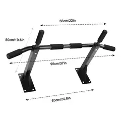 GENERICO - Barra De Dominadas Para Pared, Resistente Y Ajustable