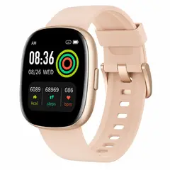 GENERICO - Smartwatch AMOLED con pulso durazno: notificaciones, salud y deporte, compatible con iOS y Android