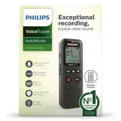 PHILIPS - Grabadora De Voz Dvt1160 Voicetracer Color Negro