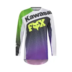 FOX - Polera Moto Kawasaki 180 Morado - Violeta oscuro - L