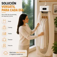 GENERICO - Secadora Ropa Portatil Plegable Colgante 10 Kilos Electrica