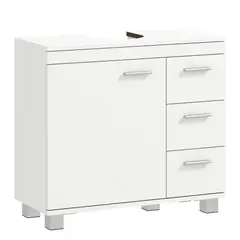YOMYM - Mueble base para lavabo de baño armario de baño Taquilla de almacenamiento 70×30×64CM Blanco