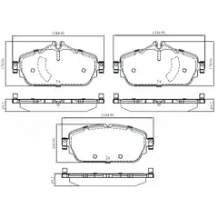 PKW - Pastillas de Freno 803.18370 Delanteras para Mercedes Benz
