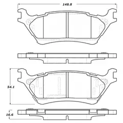 POWERSTOP - Pastillas de Freno 17-1602 Traseras para Ford F-Series