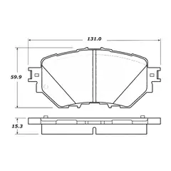 POWERSTOP - Pastillas de Freno 17-1759 Delanteras para Mazda 3