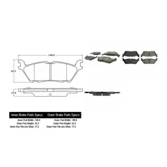 POWERSTOP - Pastillas de Freno 17-1790 Traseras para Ford Raptor, Ford F-Series