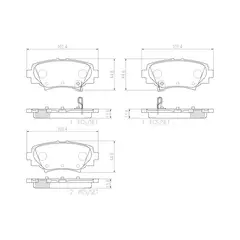 ALLIED NIPPON - Pastillas de Freno ADB32248 Traseras para Mazda 3, Mazda CX-3